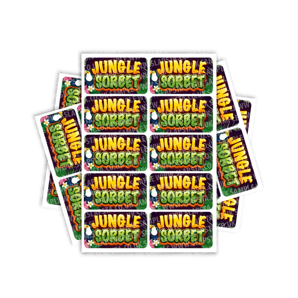 Jungle Sorbet Rectangle / Pre-Roll Labels - SLAPSTA