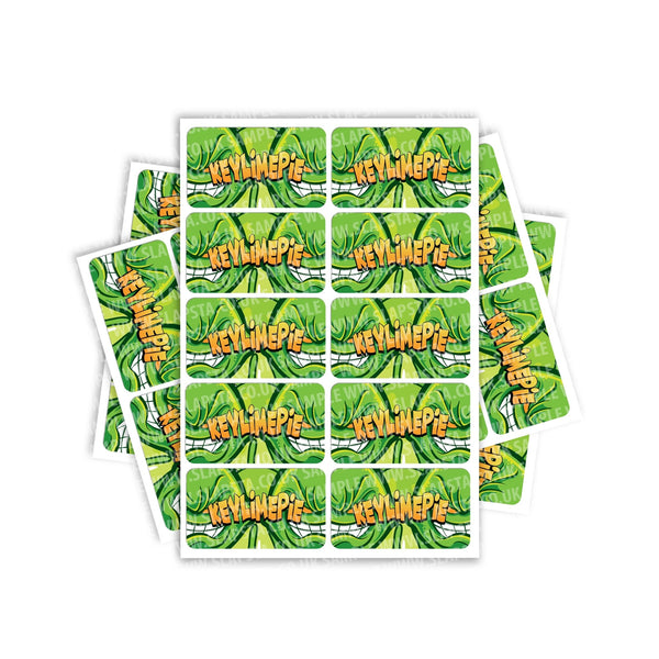 Key Lime Pie Rectangle / Pre-Roll Labels - SLAPSTA