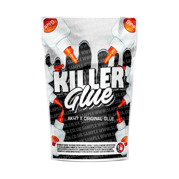 Killer Glue Mylar Pouches Pre-Labeled - SLAPSTA