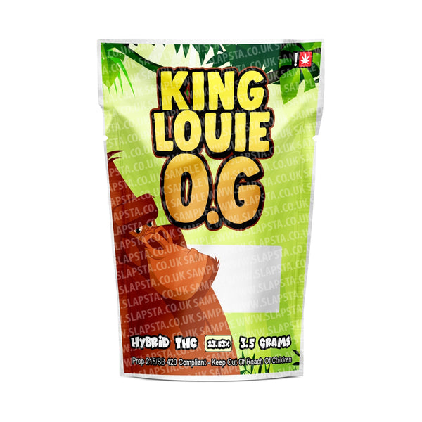 King Louie OG Mylar Pouches Pre-Labeled - SLAPSTA