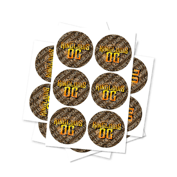 King Louis OG Circular Stickers - SLAPSTA