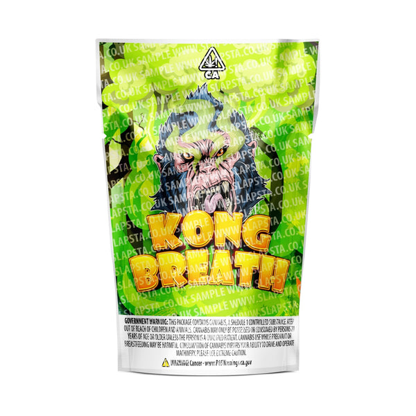 Kong Breath Mylar Pouches Pre-Labeled - SLAPSTA
