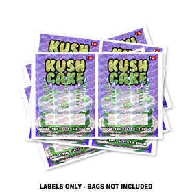 Étiquettes pour sacs Mylar Kush Cake UNIQUEMENT