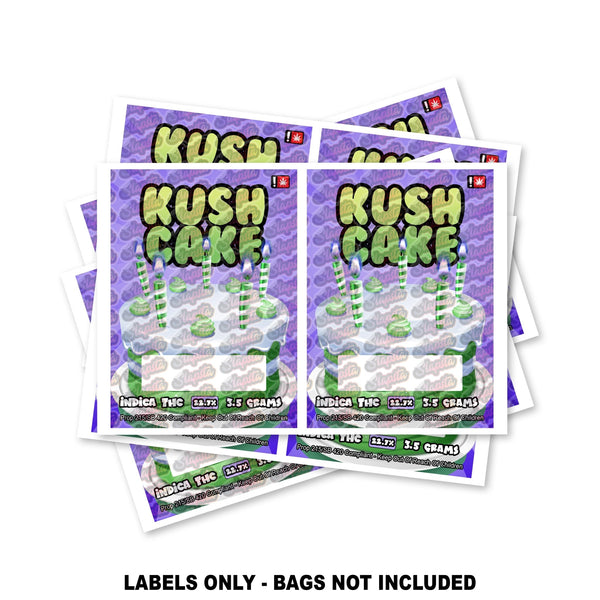 Kush Cake Mylar Bag Labels ONLY - SLAPSTA