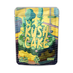 Sachets Mylar Kush Cake pré-étiquetés 