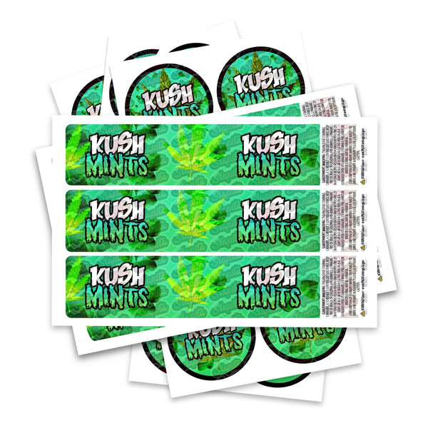 Kush Mints Glass Jar / Tamper Pot Label - SLAPSTA
