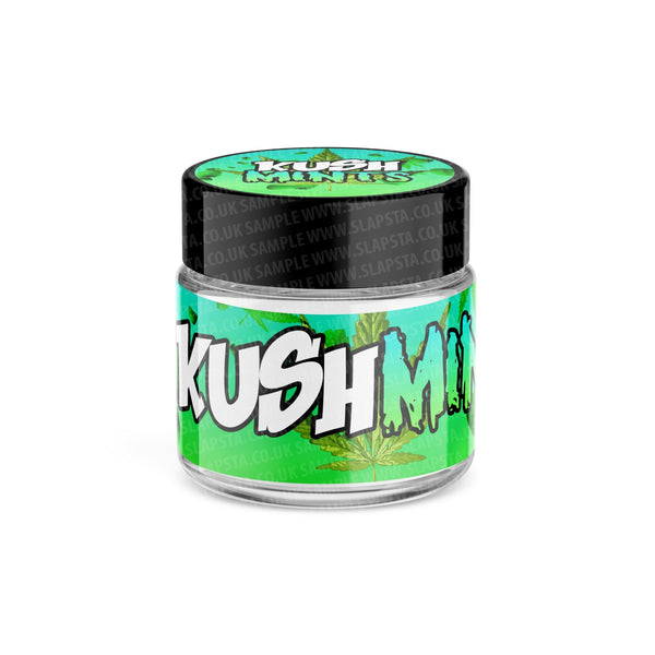 Kush Mints Glass Jars Pre-Labeled - SLAPSTA