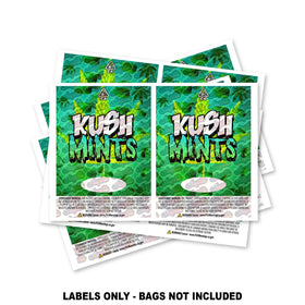 Étiquettes pour sacs Mylar Kush Mints UNIQUEMENT