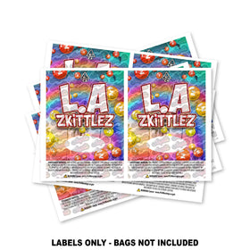 Étiquettes pour sacs Mylar LA Zkittlez UNIQUEMENT