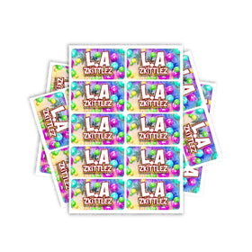 Étiquettes rectangulaires / pré-enroulées LA Zkittlez