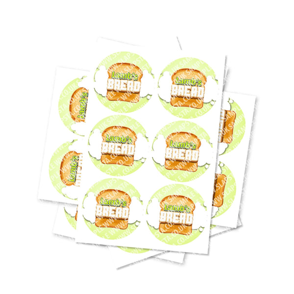 Lambs Bread Circular Stickers - SLAPSTA