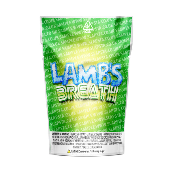 Lambs Breath Mylar Pouches Pre-Labeled - SLAPSTA