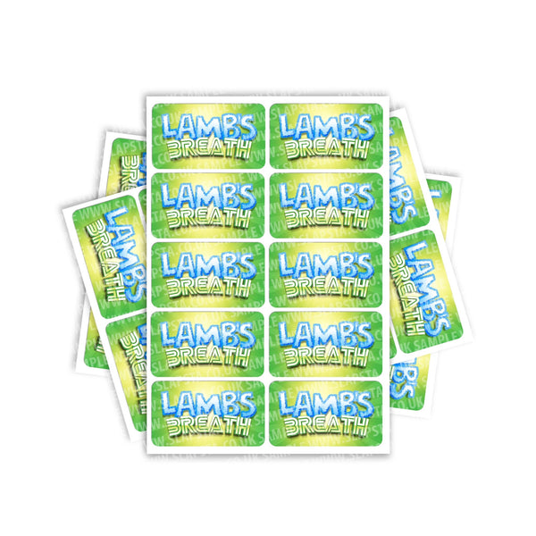 Lambs Breath Rectangle / Pre-Roll Labels - SLAPSTA