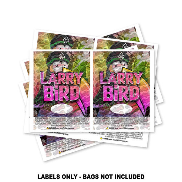 Larry Bird Mylar Bag Labels ONLY - SLAPSTA