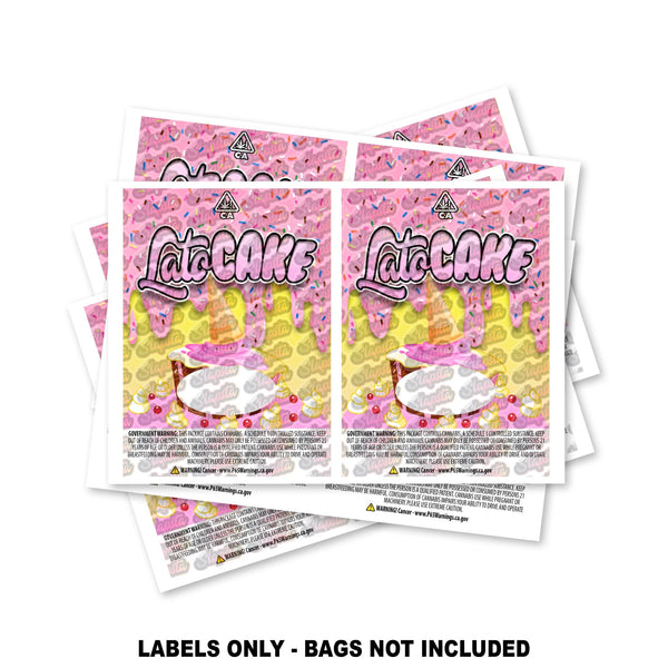 Lato Cake Mylar Bag Labels ONLY - SLAPSTA