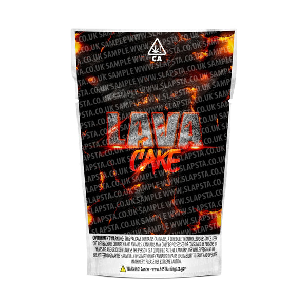 Lava Cake Mylar Pouches Pre-Labeled - SLAPSTA