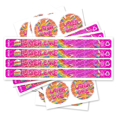Layer Cake Pre - Labeled 3.5g Self - Seal Tins - 60pcs