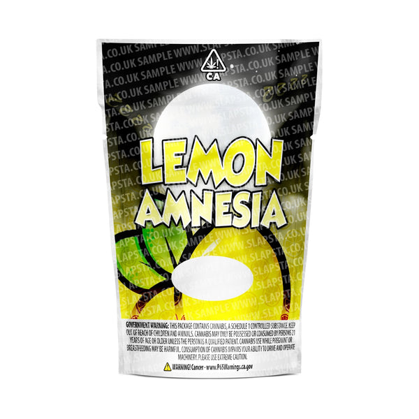 Lemon Amnesia Mylar Pouches Pre-Labeled - SLAPSTA