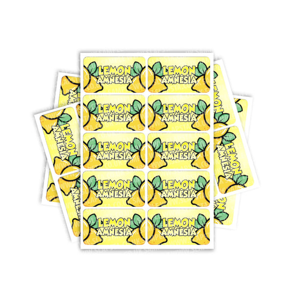 Lemon Amnesia Rectangle / Pre-Roll Labels - SLAPSTA