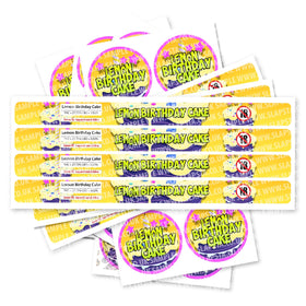 Lemon Birthday Cake Pressitin Strain Labels