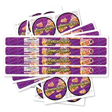 Lemon Cake Pre - Labeled 3.5g Self - Seal Tins - 60pcs
