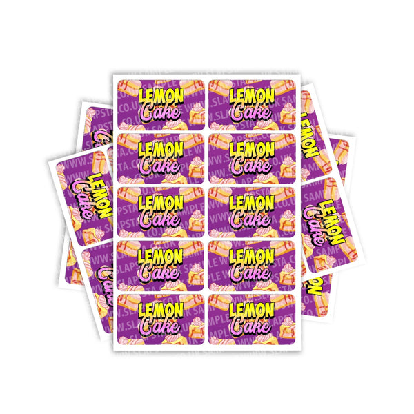 Lemon Cake Rectangle / Pre-Roll Labels - SLAPSTA