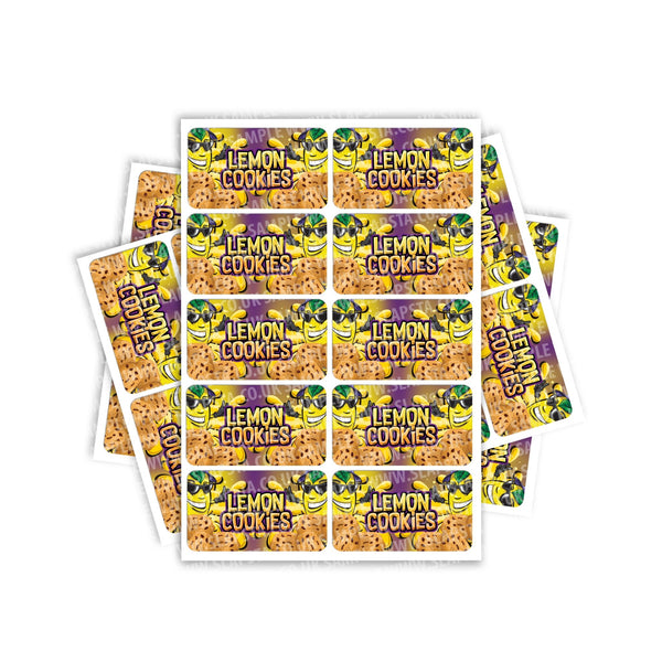 Lemon Cookies Rectangle / Pre-Roll Labels - SLAPSTA