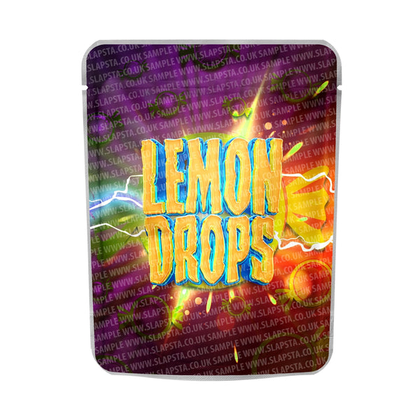 Lemon Drops Mylar Pouches Pre-Labeled - SLAPSTA