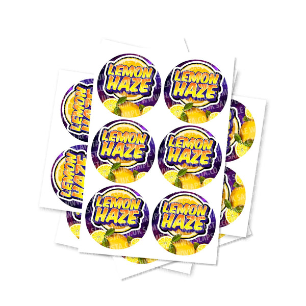 Lemon Haze Circular Stickers - SLAPSTA