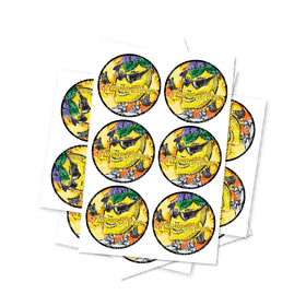 Lemon Haze Circular Stickers