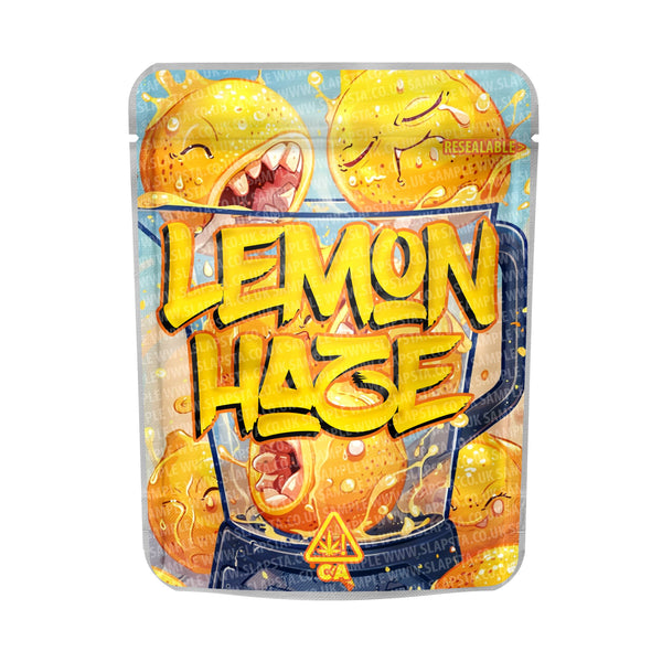 Lemon Haze Mylar Pouches Pre-Labeled - SLAPSTA