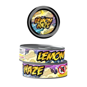 Lemon Haze Pre-Labeled 3.5g Self-Seal Tins