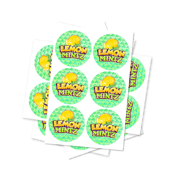 Lemon Mints Circular Stickers - SLAPSTA