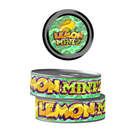Lemon Mintz Pre-Labeled 3.5g Self-Seal Tins