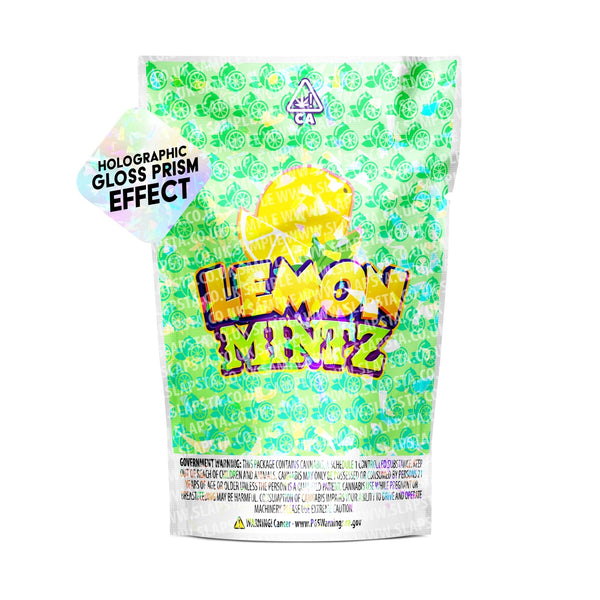 Lemon Mintz SFX Mylar Pouches Pre-Labeled - SLAPSTA