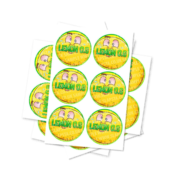Lemon OG Circular Stickers - SLAPSTA