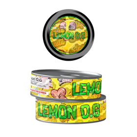 Lemon OG Pre-Labeled 3.5g Self-Seal Tins