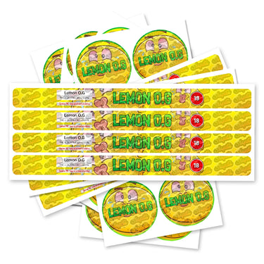 Lemon OG Pre - Labeled 3.5g Self - Seal Tins - 60pcs