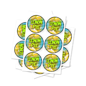 Lemon Pie Circular Stickers