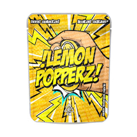 Sachets Mylar Lemon Popperz pré-étiquetés