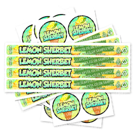 Lemon Sherbet Pressitin Strain Labels