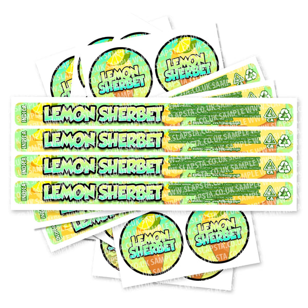Lemon Sherbet Pressitin Strain Labels - SLAPSTA