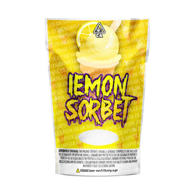 Sachets Mylar Sorbet Citron Pré-étiquetés