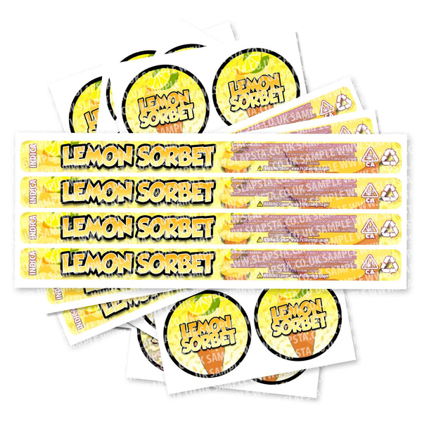 Lemon Sorbet Pressitin Strain Labels - SLAPSTA