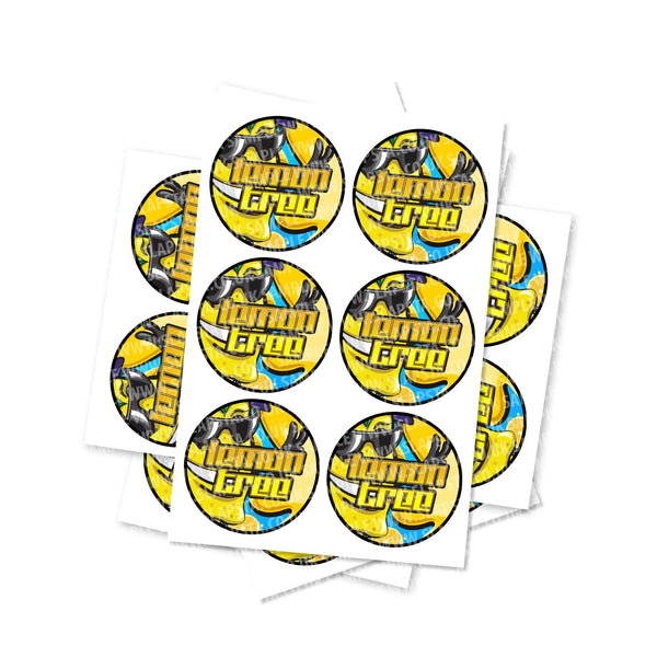 Lemon Tree Circular Stickers - SLAPSTA