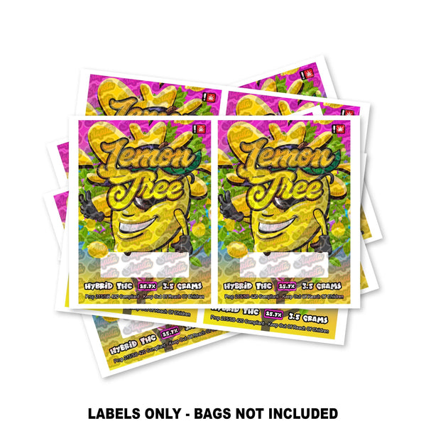 Lemon Tree Mylar Bag Labels ONLY - SLAPSTA