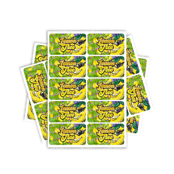 Lemon Tree Rectangle / Pre-Roll Labels - SLAPSTA