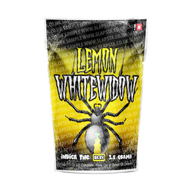 Sachets Mylar White Widow au citron pré-étiquetés