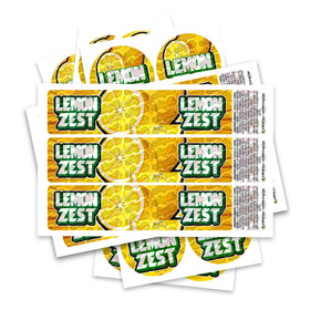 Lemon Zest Glass Jar / Tamper Pot Label