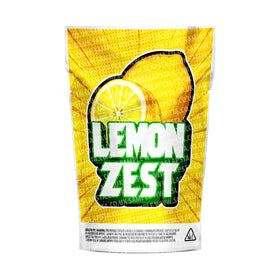 Sachets Mylar au zeste de citron pré-étiquetés